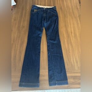 BCBG MaxAzria Lone Straight Classic Blue Women's Jeans 27